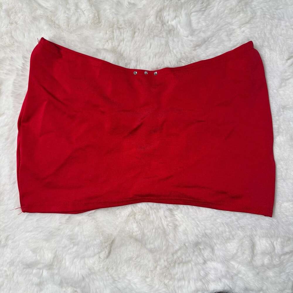Exotic Dancer Red Mini Skirt